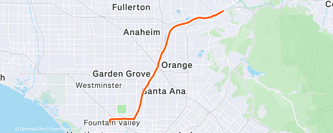 Map of the activity, Morning Ride