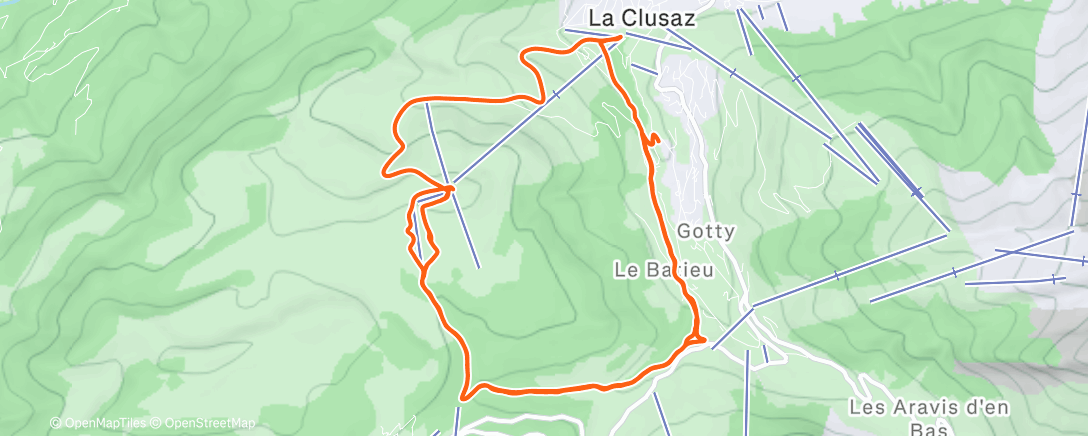 Mappa dell'attività Ski de randonnée le matin