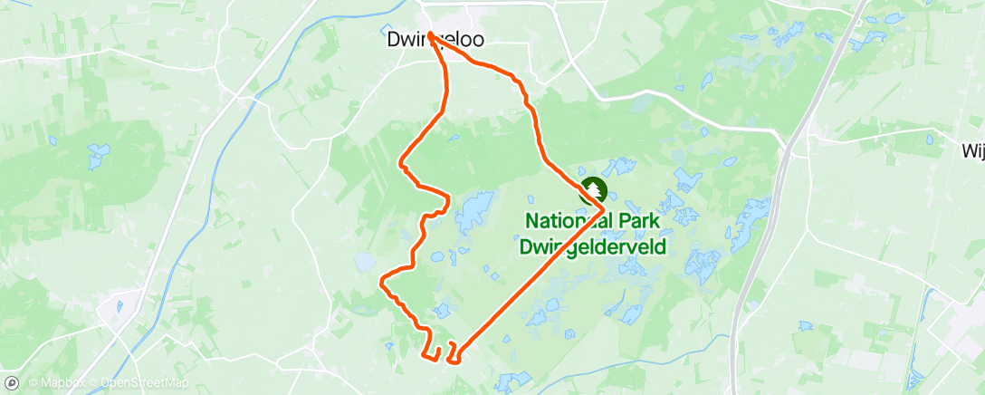 Map of the activity, Rondje Dwingeloo