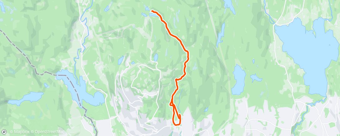 Map of the activity, Rolig tur med Grete og Kari - parallelt med noen ivrige skiløpere..