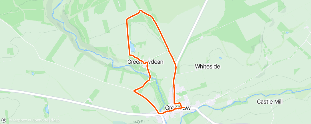 Map of the activity, Evening walk. Managed to loose my glasses 🤦‍♂️