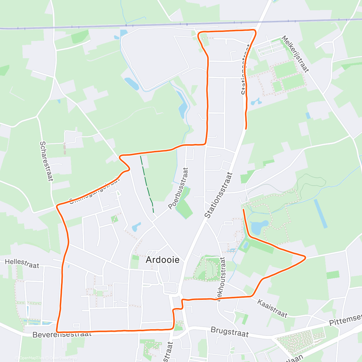 Map of the activity, Ochtendloop ❄️