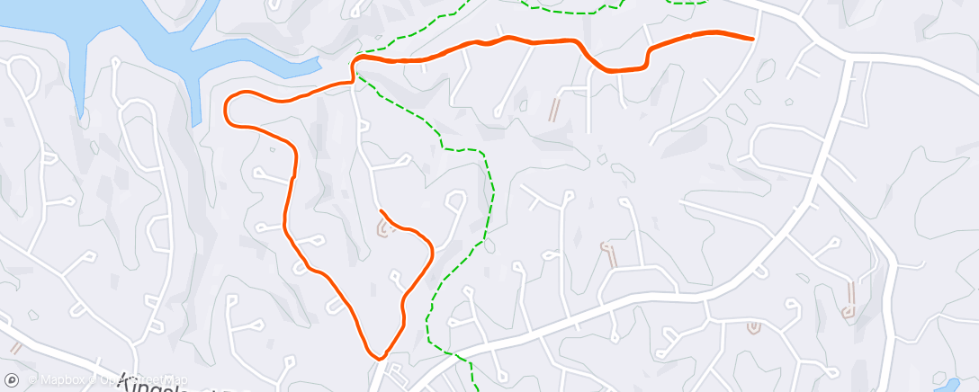 Map of the activity, Evening Walk