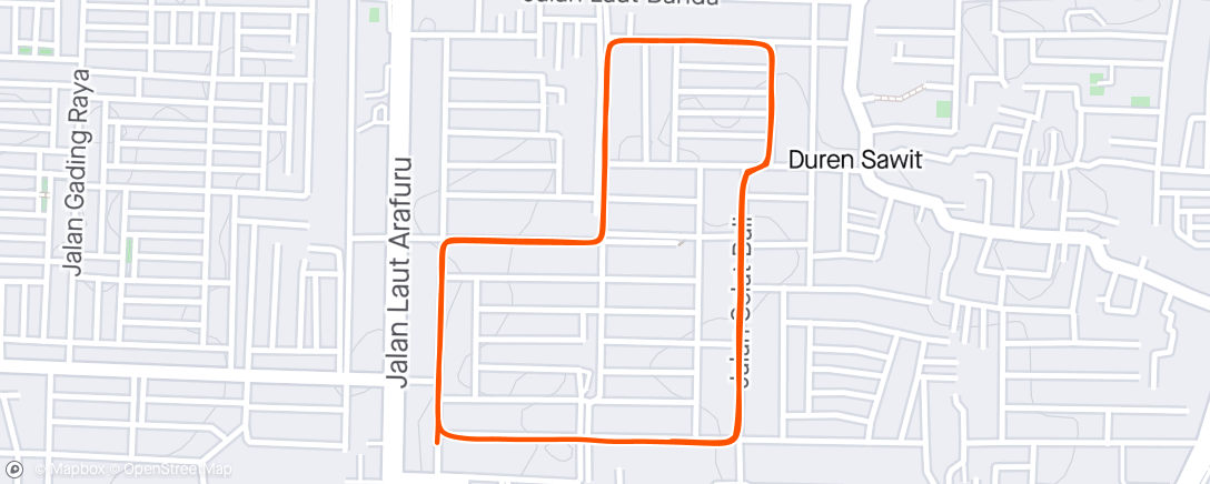 Map of the activity, Morning Walk