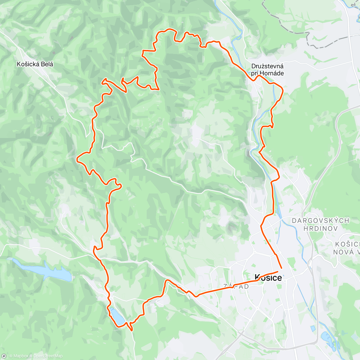 Map of the activity, Kralova studna - Jahodna - Bukovec