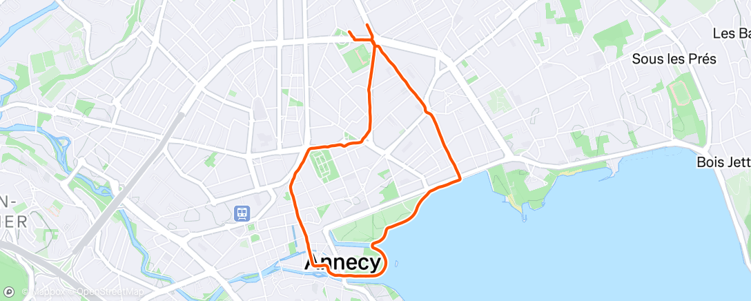 Map of the activity, Petit dej