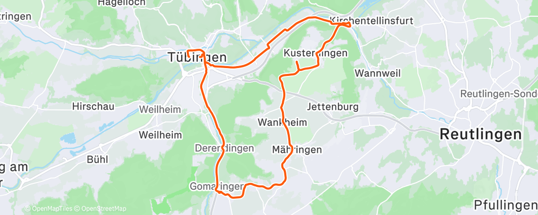 Map of the activity, Fahren nach Gefühl