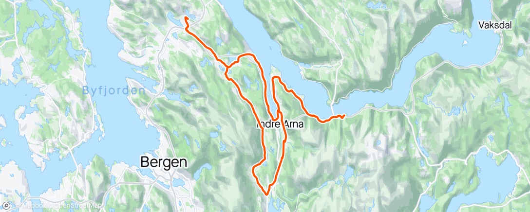 Map of the activity, 🚴‍♂️tur m/ÅCK