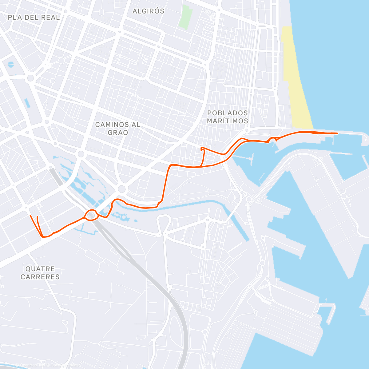 Карта физической активности (Al puerto con Germanín)