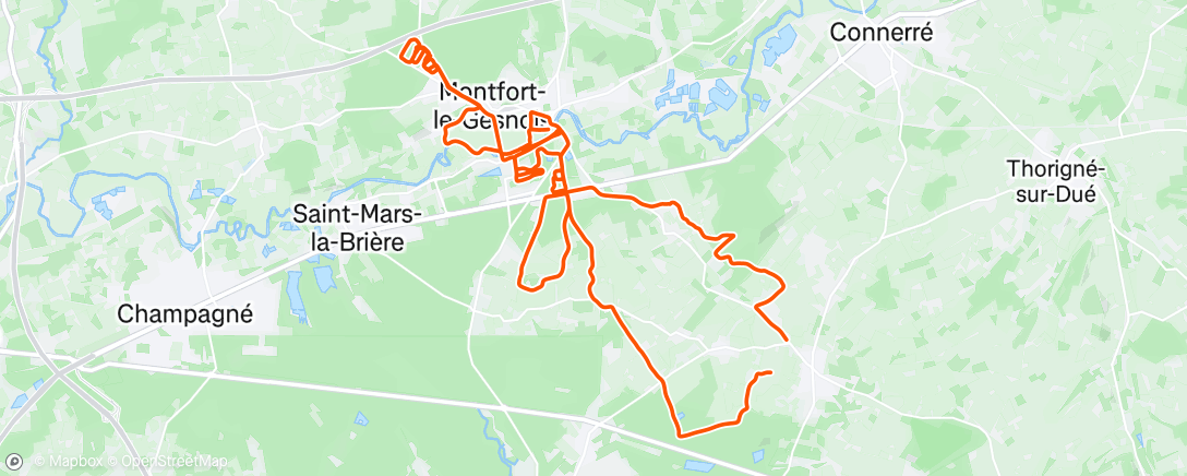 Map of the activity, Gravel et test du Bonnezeaux 96 🙈