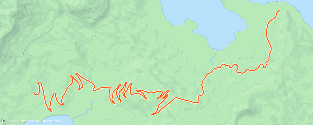 Mapa da atividade, Zwift - Long Tempo Climb #1 in Watopia