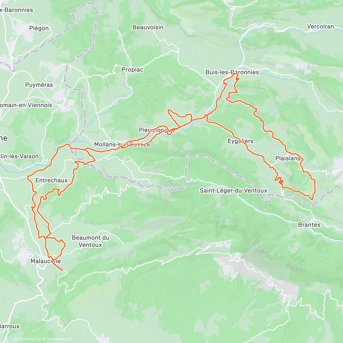 Map of the activity, SORTIE GRAVEL 🇨🇵 🚴‍♀️🌞