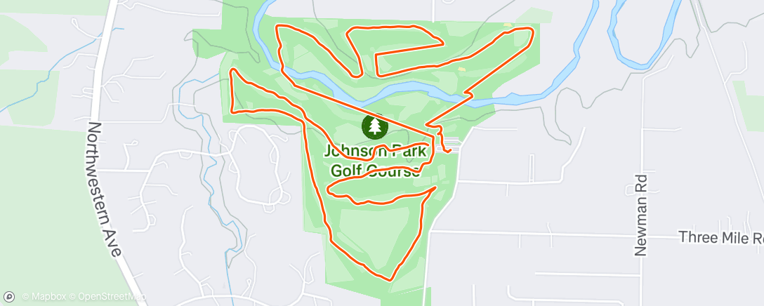 Map of the activity, Afternoon Walk