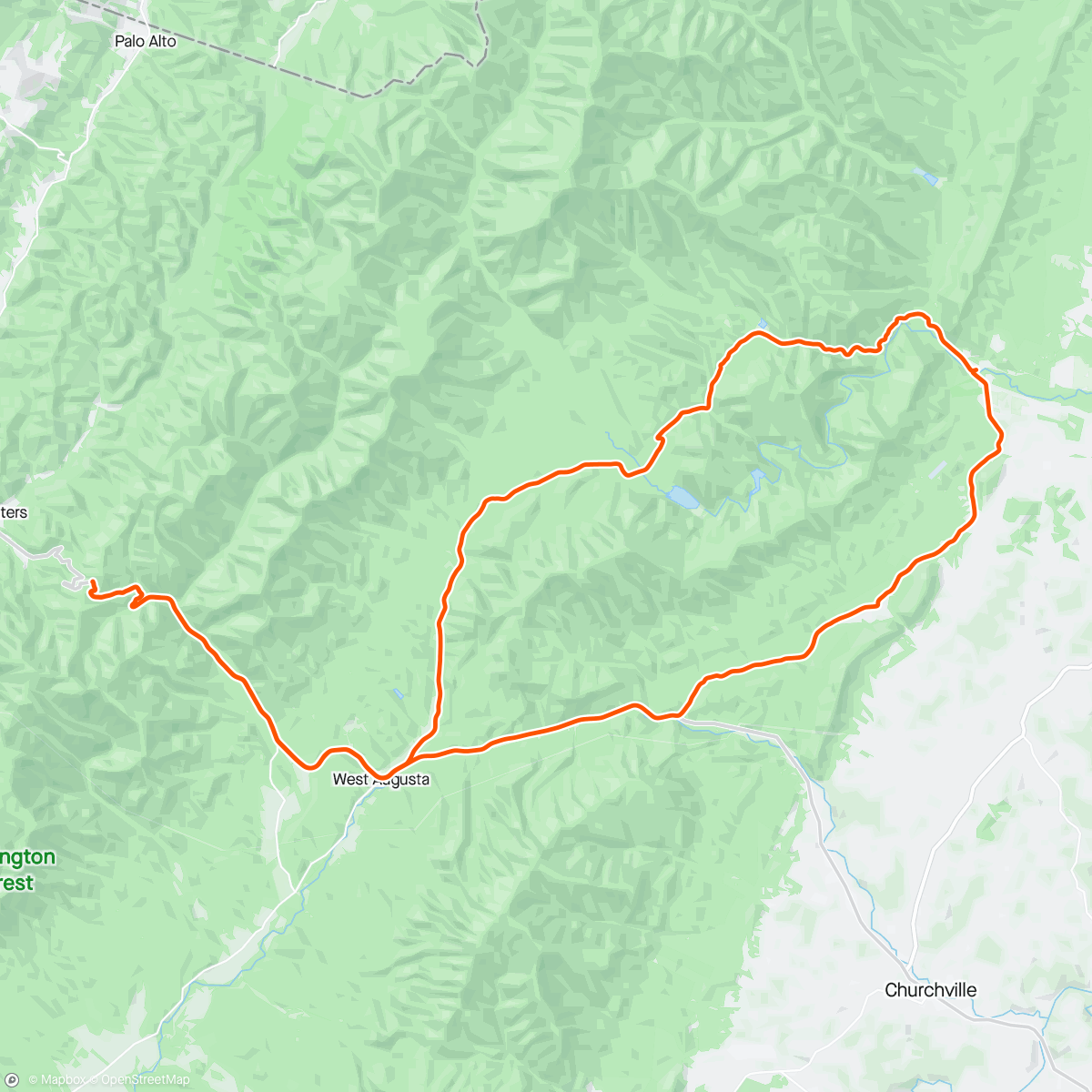 Mapa da atividade, Green Virginia