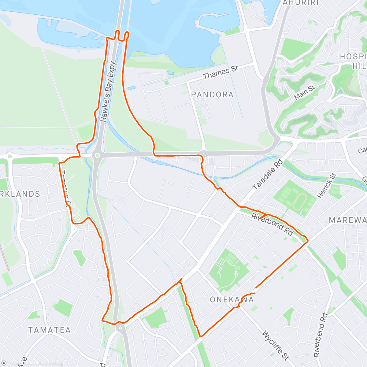 Map of the activity, anzac day 🐕 walk