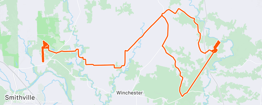 Carte de l'activité Cycling