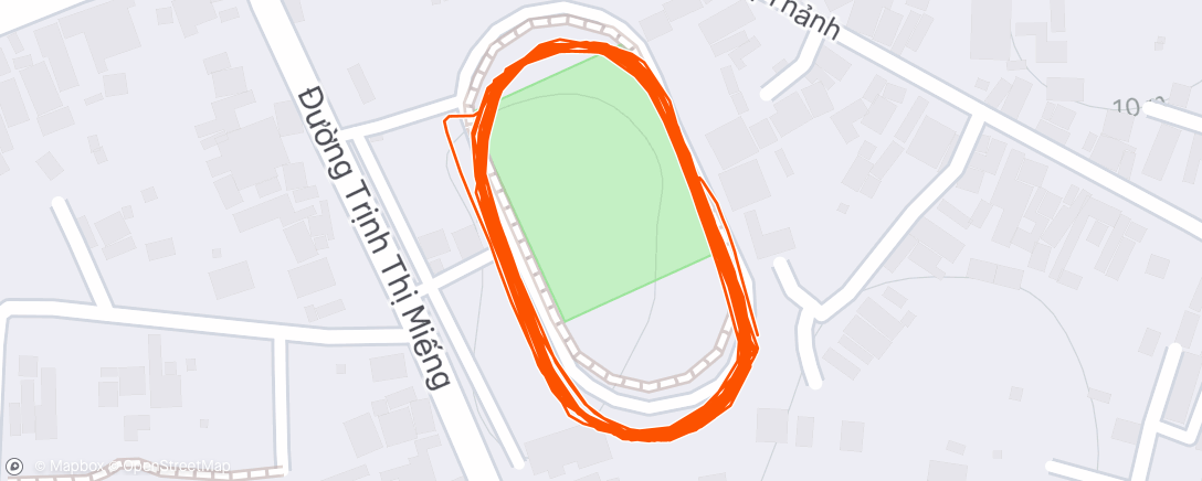 Map of the activity, Morning Run