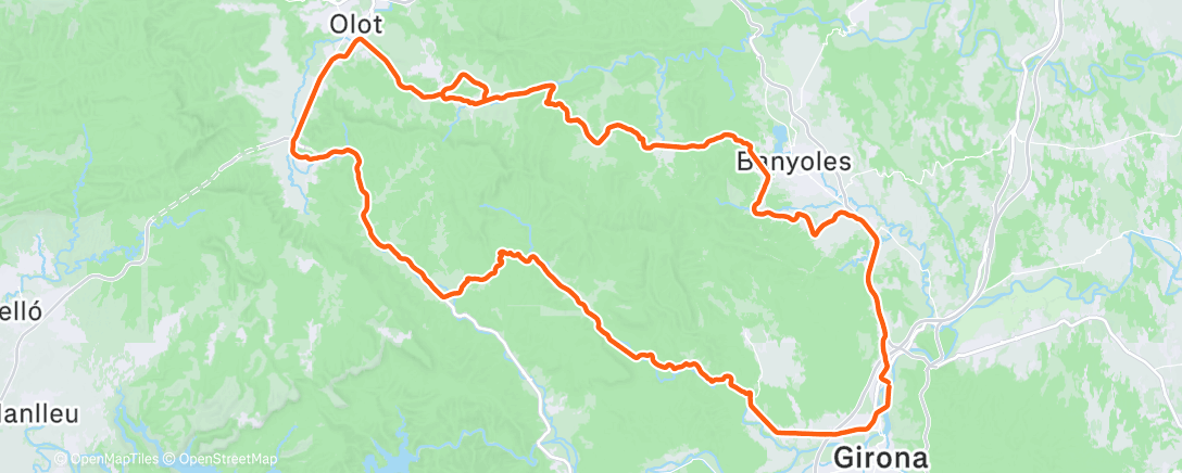 Map of the activity, Wielersport