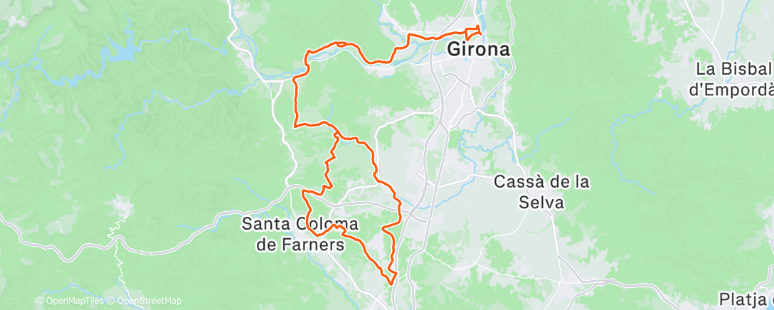 Map of the activity, santa vall preps