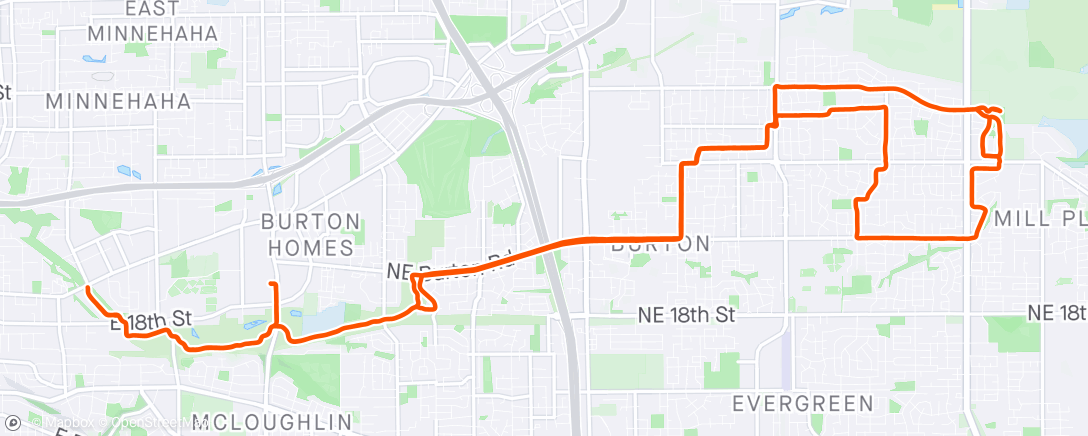 Map of the activity, First 100 Mile Week in 6 Months.