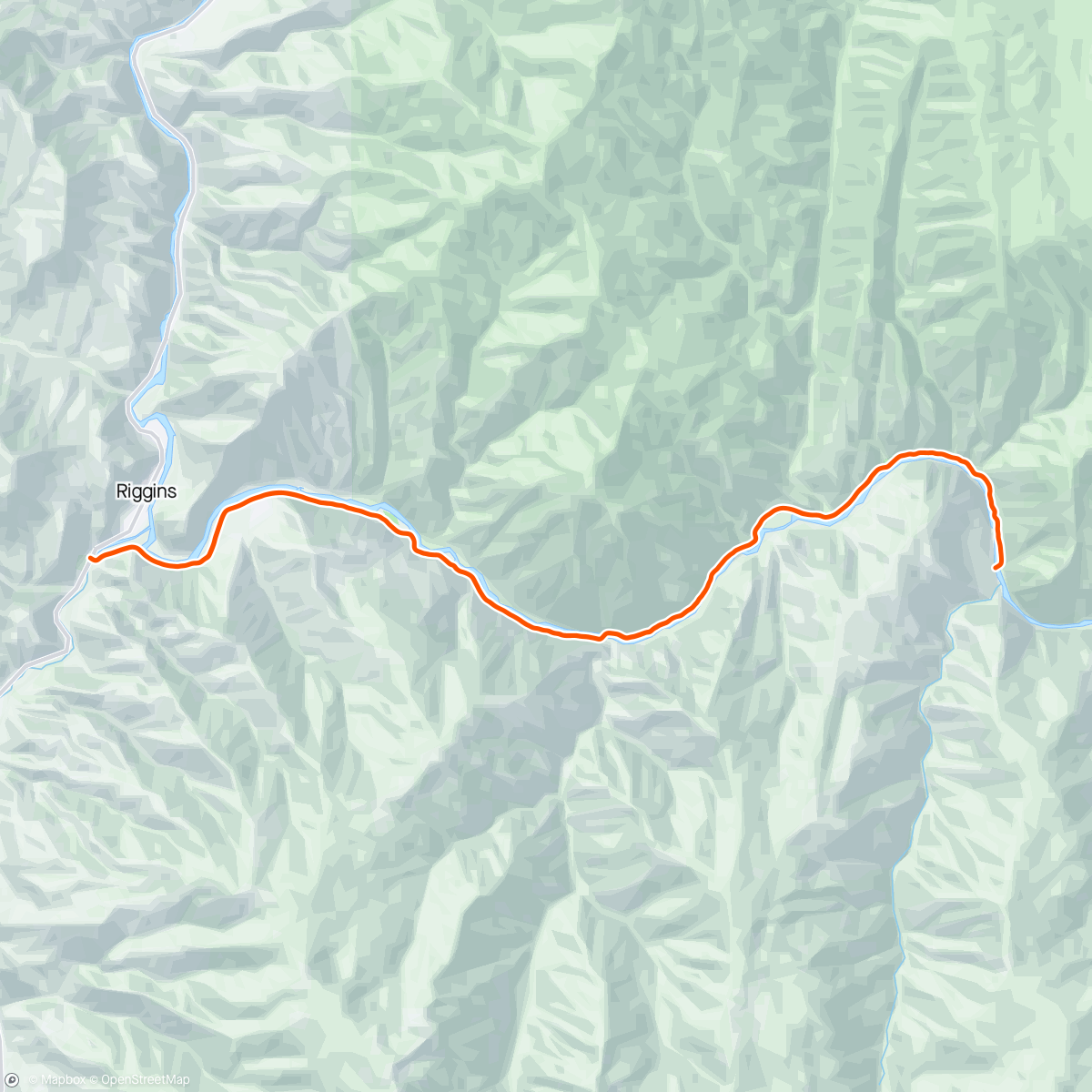 Map of the activity, FulGaz - Salmon River Part 1 - Road