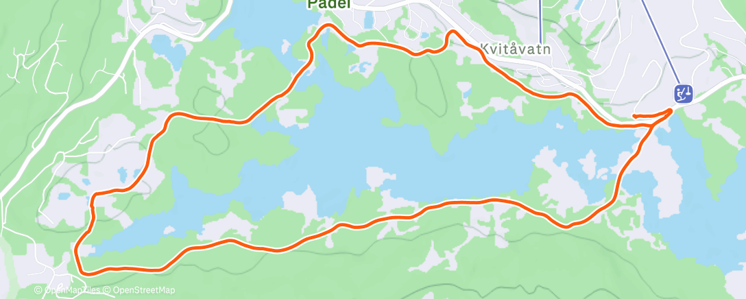 Map of the activity, Første tur i år med livet som innsats. Dvs bare is, men godt for sjela. 🎄 🧑‍🎄🎁🎄