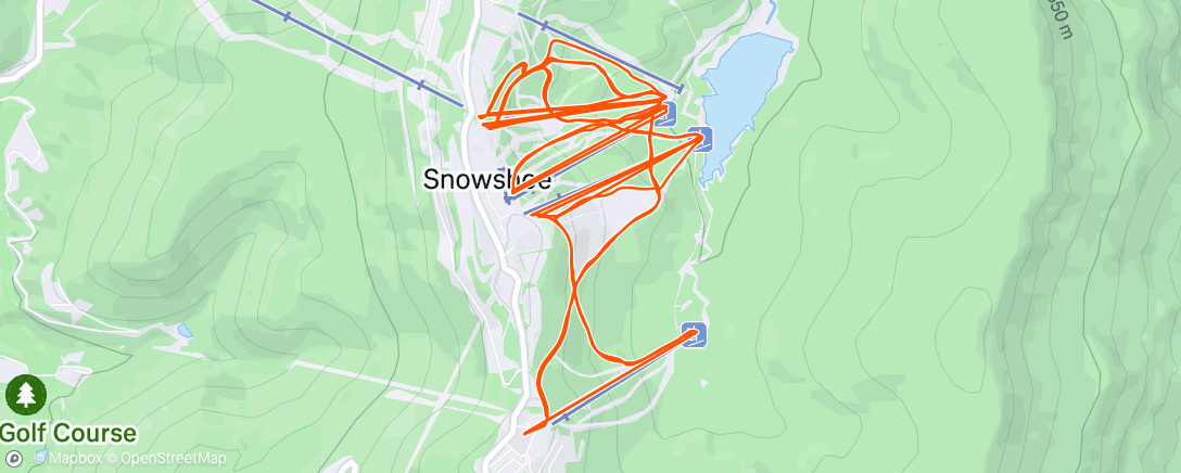 Map of the activity, Morning Alpine Ski