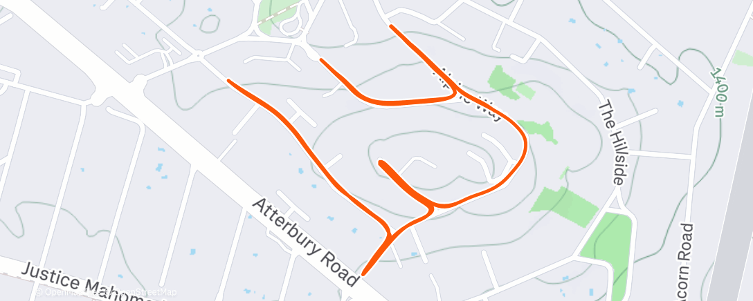 Map of the activity, Morning Walk