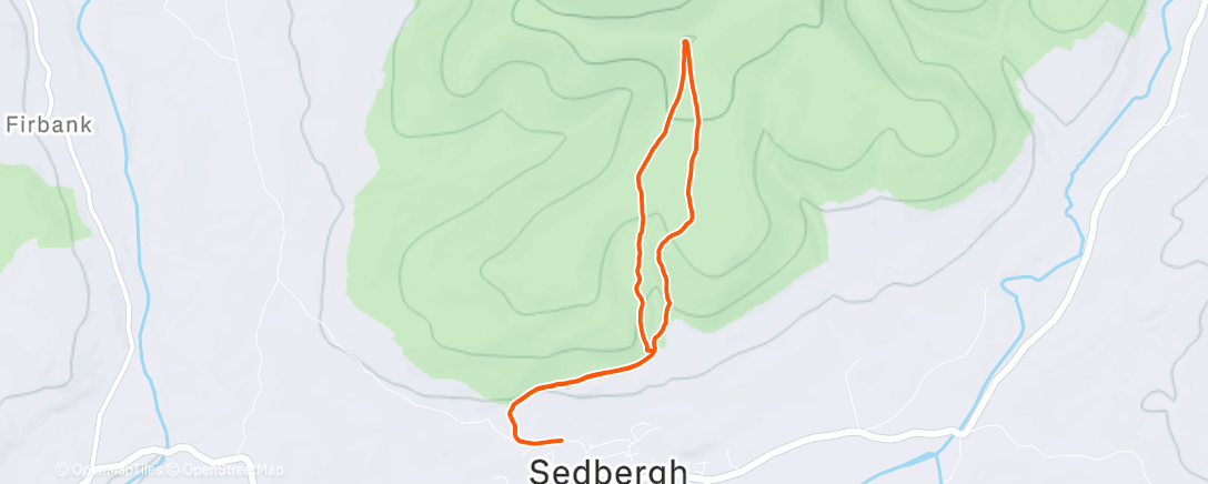 Map of the activity, Afternoon Walk
