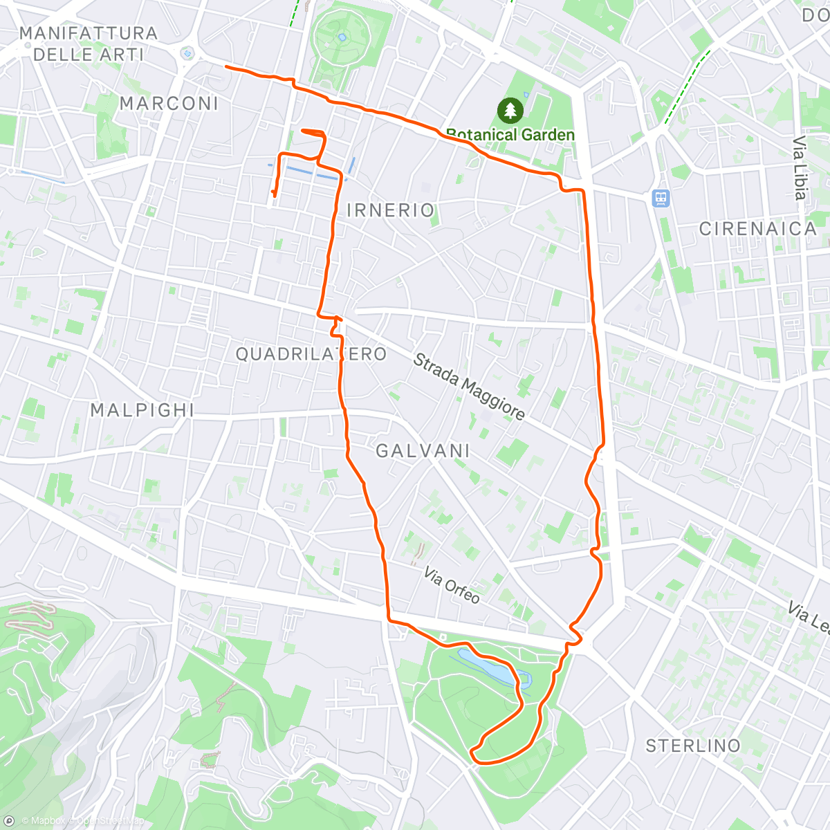 Map of the activity, Arrivederci, Bologna 🍝