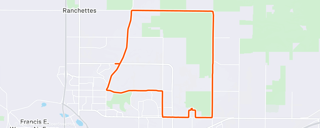 Map of the activity, Morning Run