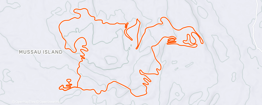 Map of the activity, TrainingPeaks Virtual - Workout: 2x40 Extensive Aerobic Intervals