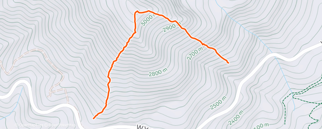 Map of the activity, Morning Backcountry Ski