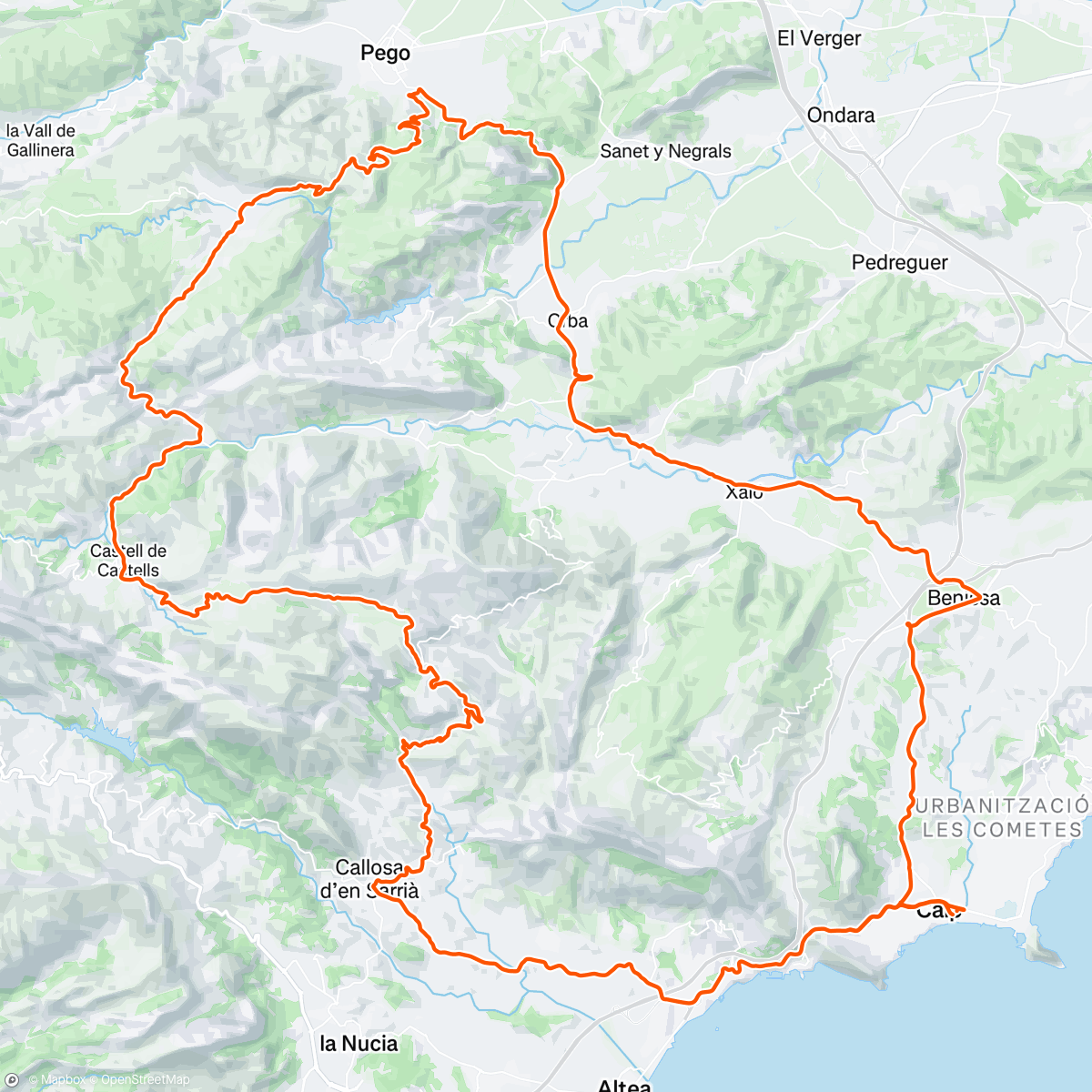 Mapa de la actividad (Taxiritje voor den verjaardag 🎂)