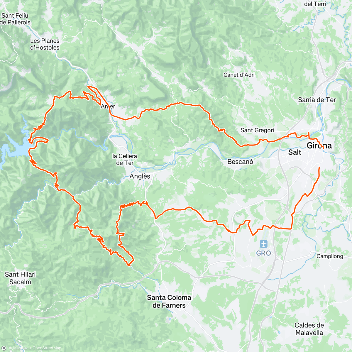 Mappa dell'attività Training or adventure ride?