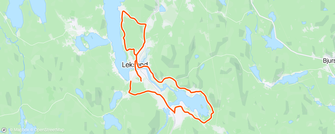 Map of the activity, Måndagsträning