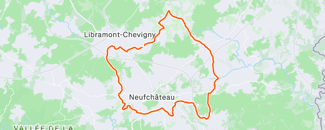 Mapa de la actividad (Route, la der de l’année)