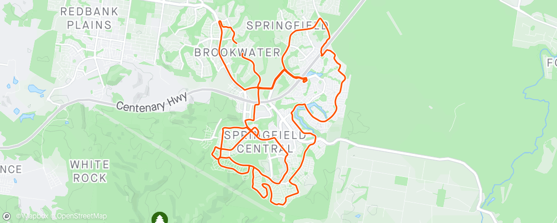 Map of the activity, An early Wednesday Hills bunch