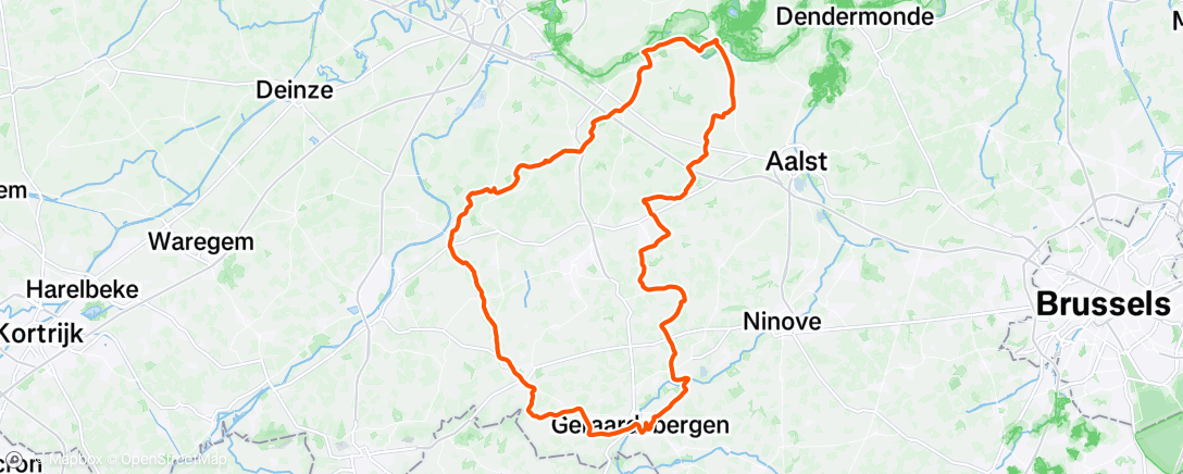 Map of the activity, Wielersport