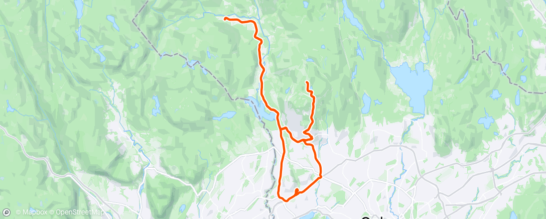 Mapa de la actividad, Lanzaprep - 4×(Sørken -> Tryvann)