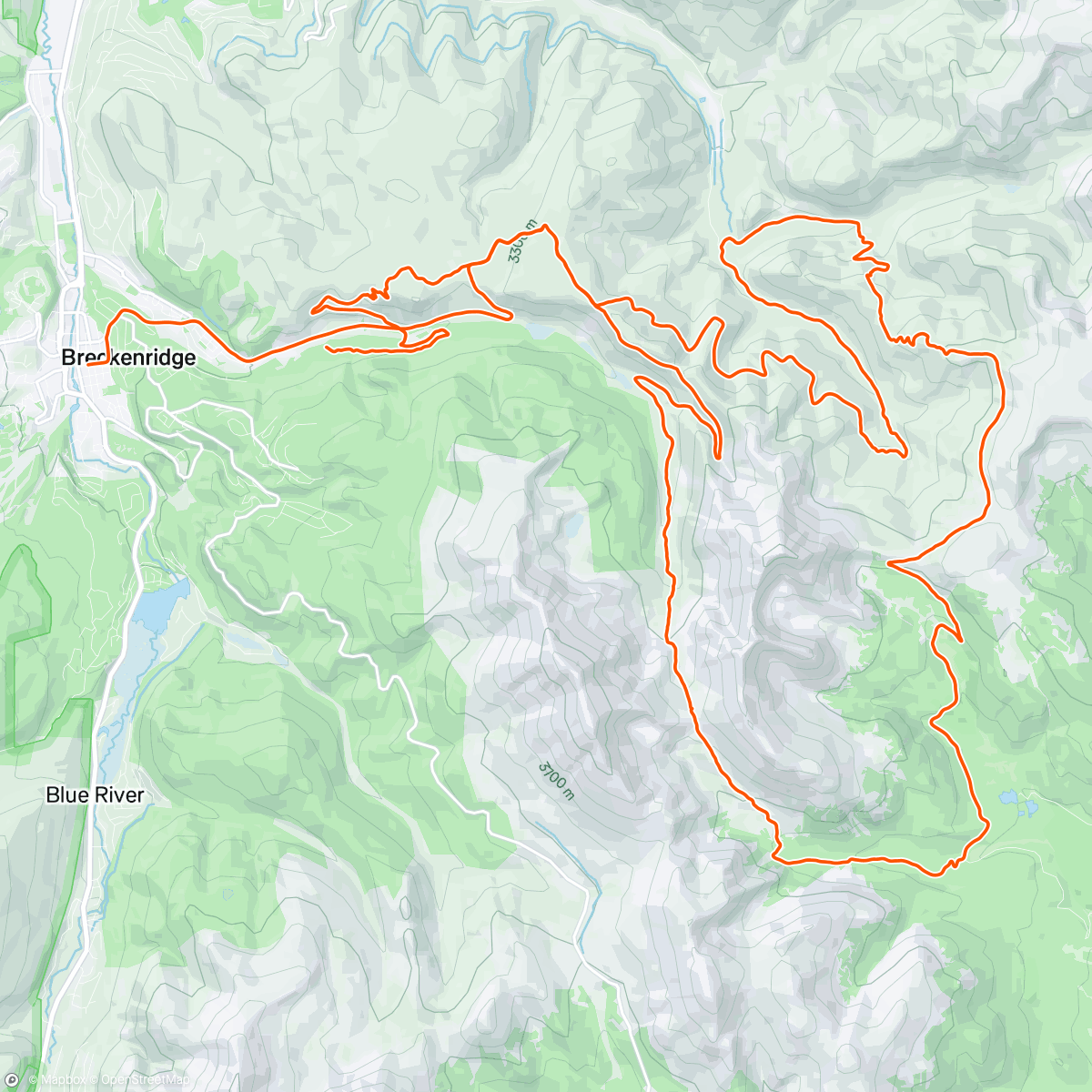 Map of the activity, Breck Epic Day 3 ⚡️