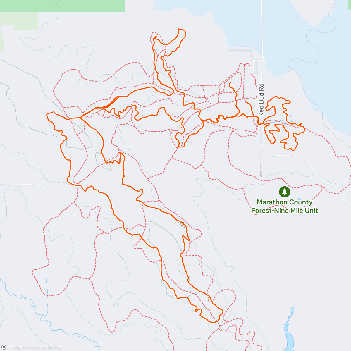 Map of the activity, Gotta do at least 9 @ Nine Mile 👍🏽