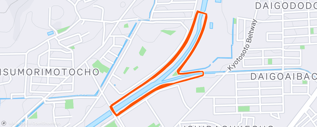 Map of the activity, Morning Run