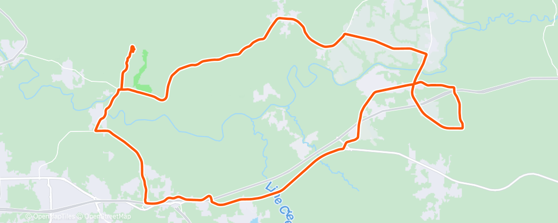 Map of the activity, Morning Ride