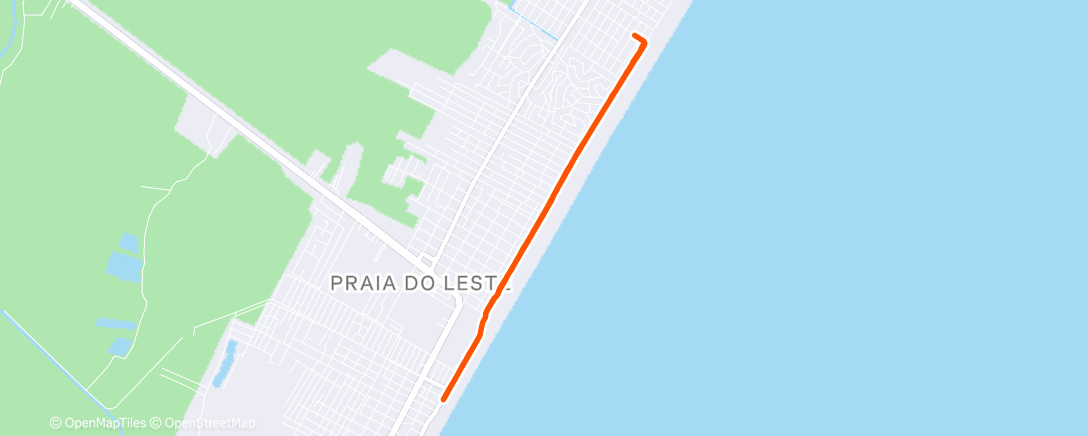 Map of the activity, Corrida matinal