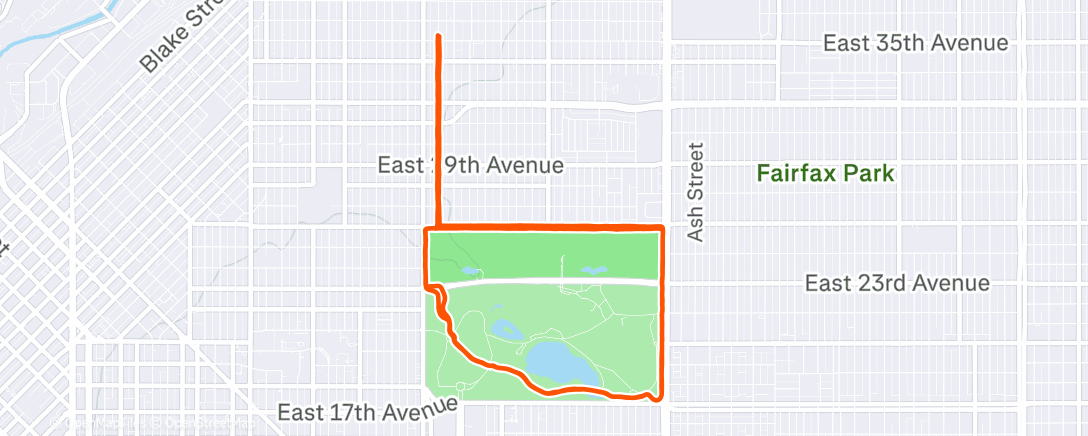 アクティビティ「These easy runs are getting slower」の地図