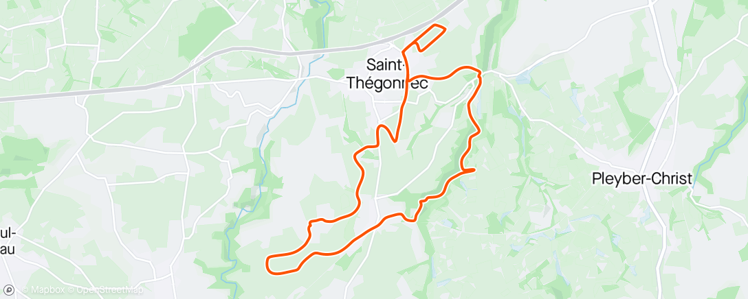 Map of the activity, Sortie VTT - Principauté de Saint-Thegonnec