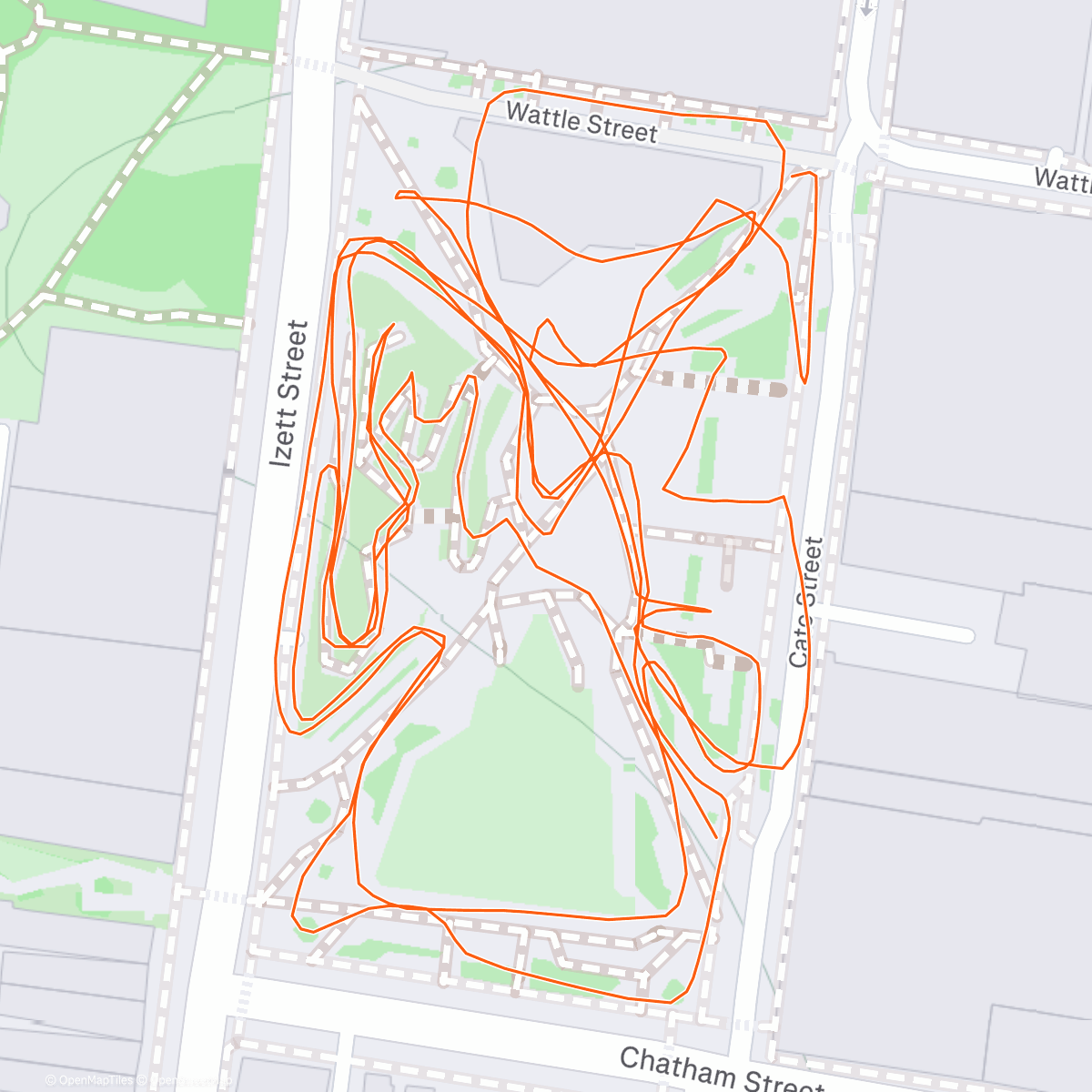 Map of the activity, Prahran Square