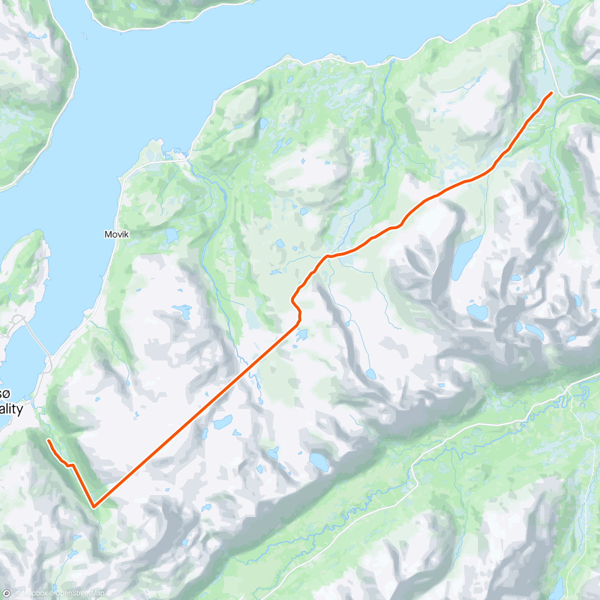 Map of the activity, Snarbyeide-Tromsdalen 👌😎