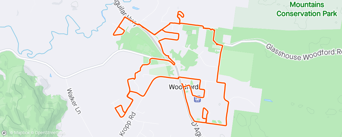 Map of the activity, Woody gag with the fam